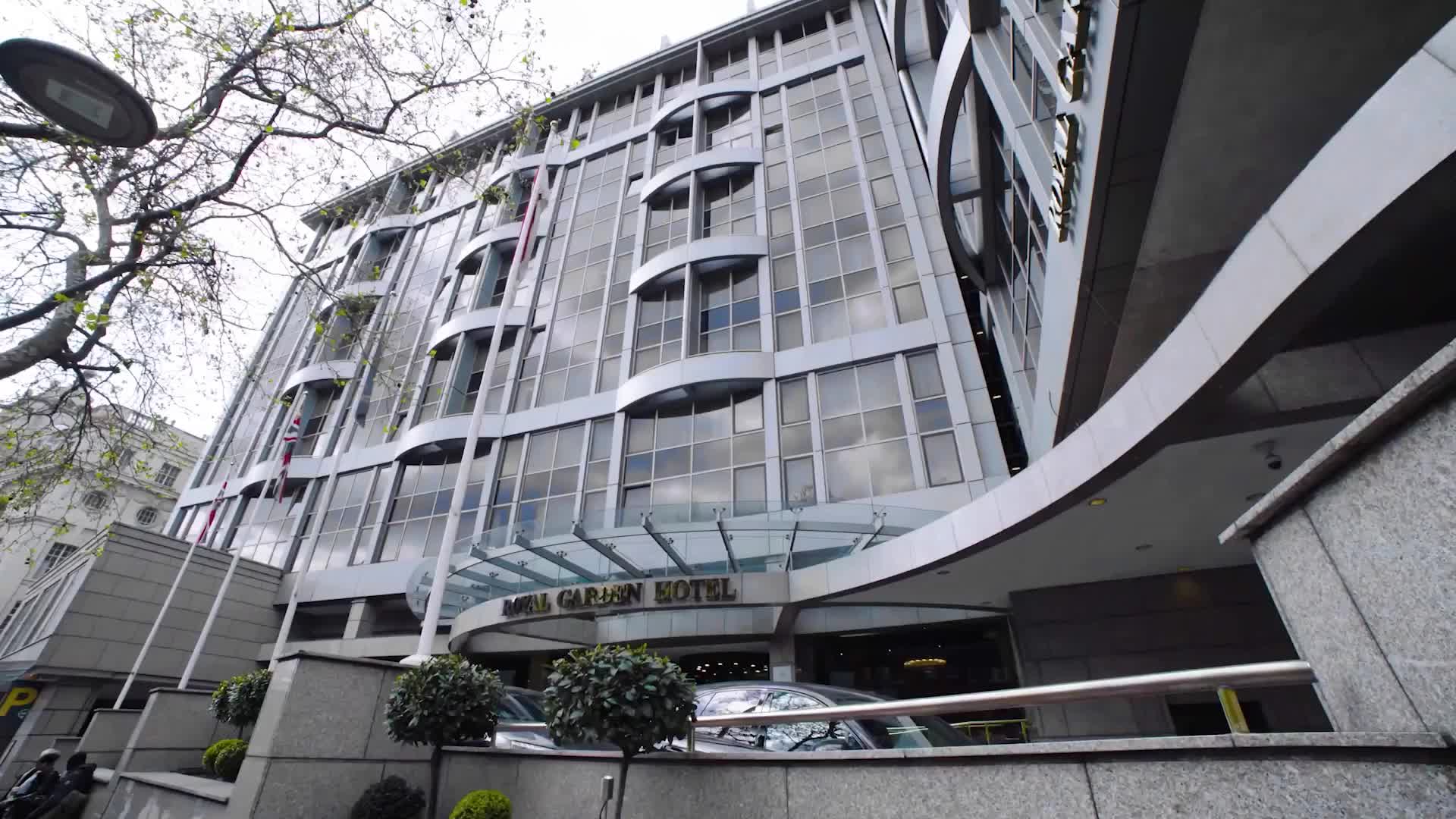 Royal Garden Hotel entrance in Kensington