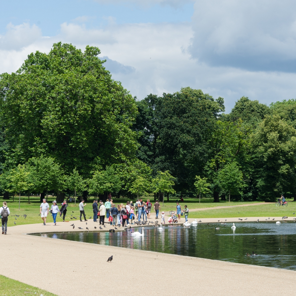 Royal Garden Hotel located right next to Kensington Gardens